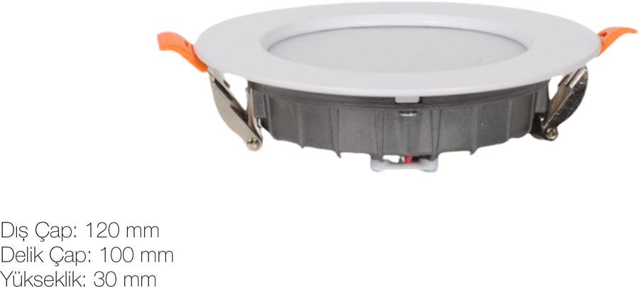 Downlight Armatür Ø120 mm (Kesim Ø100 mm)