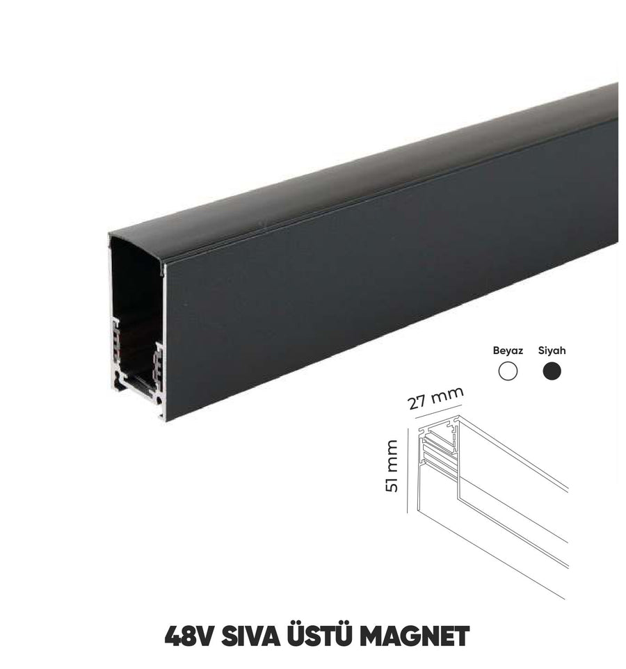 48V Sıva Üstü Magnet Ray