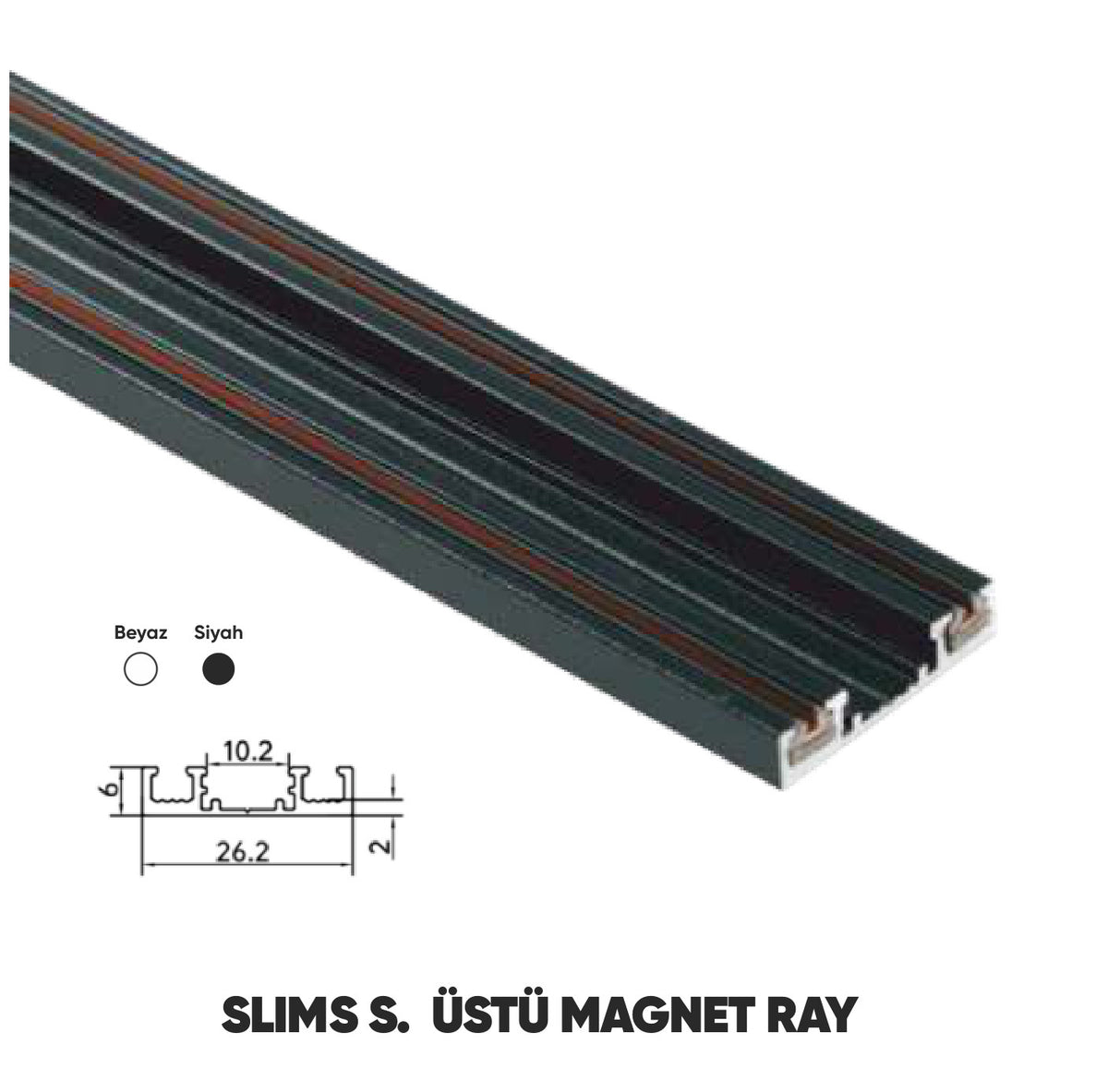 Slim Sıva Üstü Magnet Ray – Miray Aydınlatma