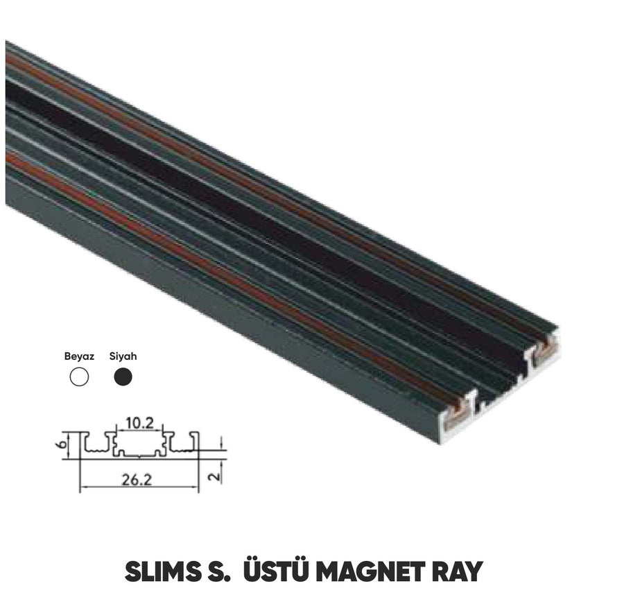 Slim Sıva Üstü Magnet Ray